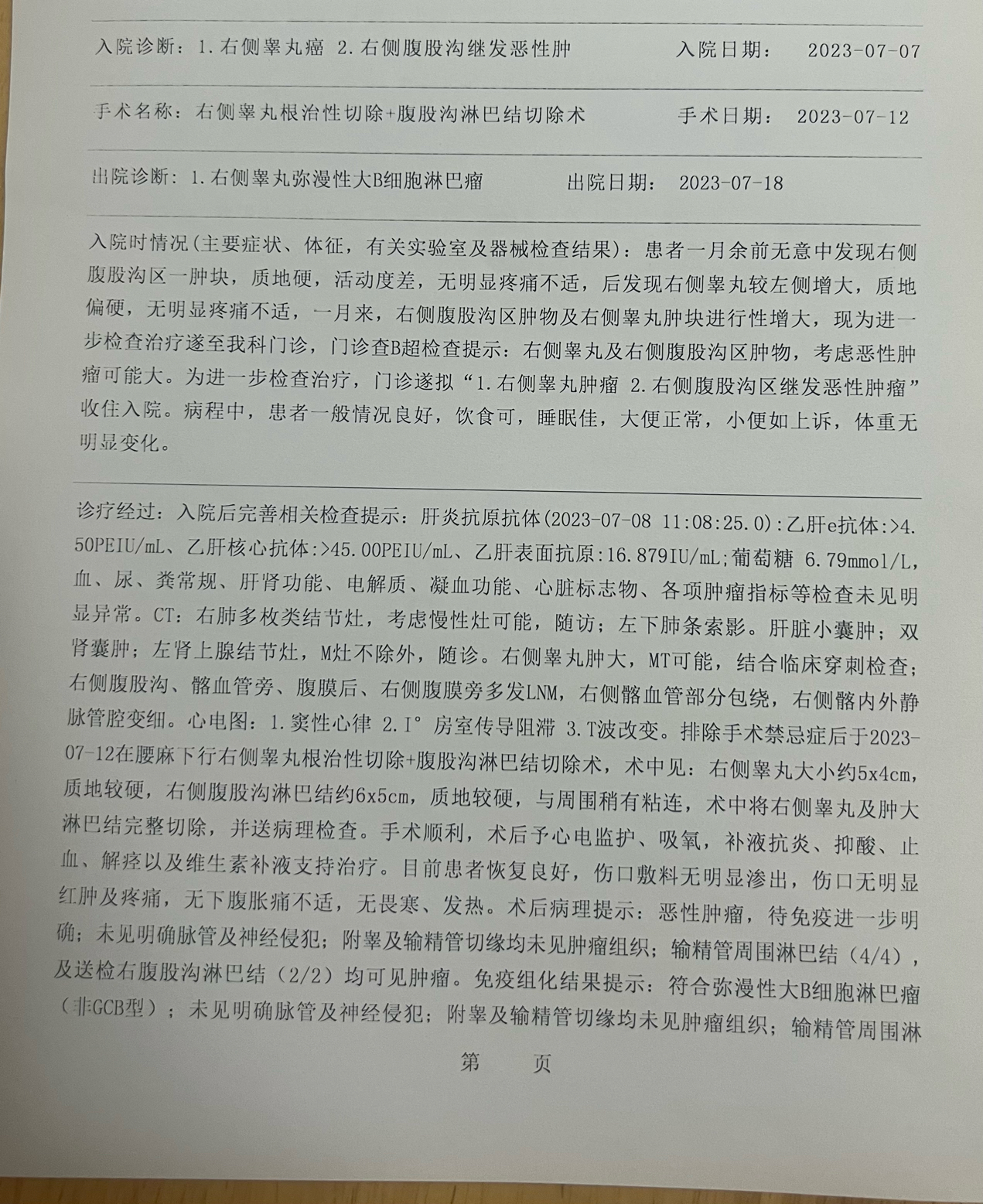 睾丸癌的检查结果图片图片